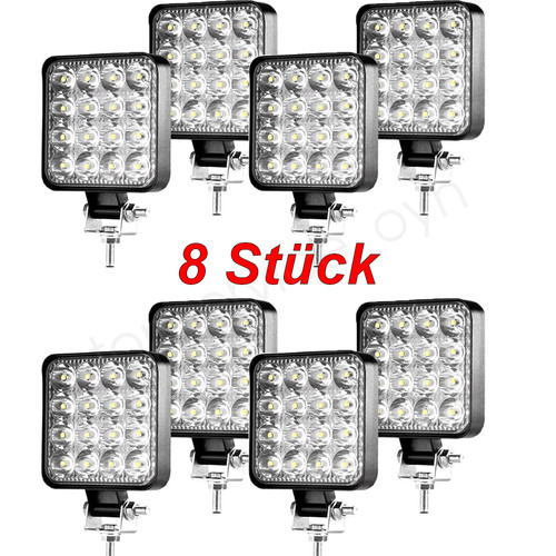 Led arbeitsscheinwerfer 48w - 8x,
