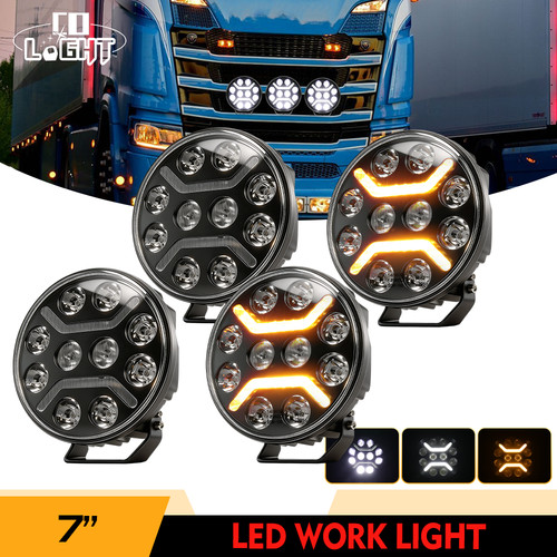 Led zusatzscheinwerfer - 4x, 7"
